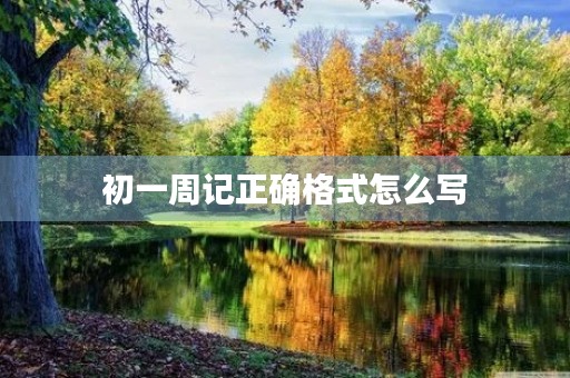 初一周记正确格式怎么写