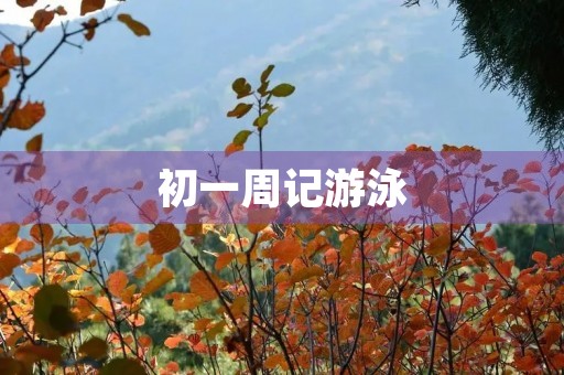 初一周记游泳