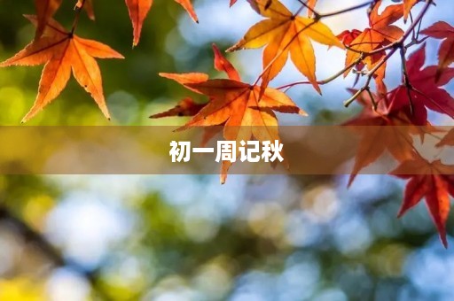 初一周记秋