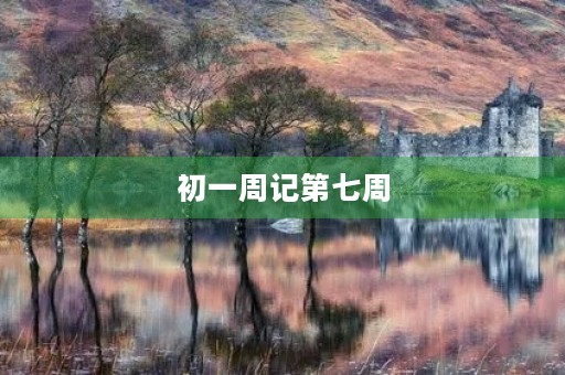 初一周记第七周