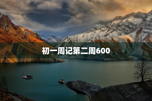 初一周记第二周600