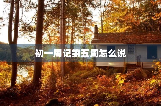 初一周记第五周怎么说 初一周记第五周怎么说