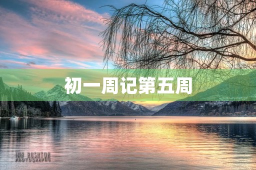 初一周记第五周 初一周记第五周