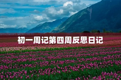 初一周记第四周反思日记 初一周记第四周反思日记