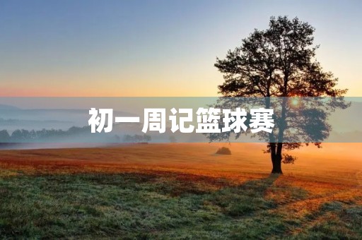初一周记篮球赛