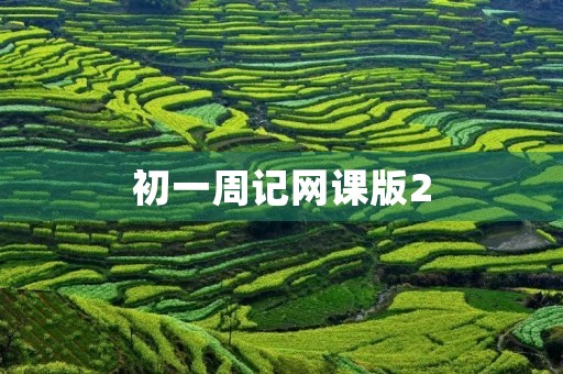 初一周记网课版2 初一周记网课版2