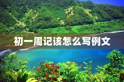 初一周记该怎么写例文 初一周记该怎么写例文
