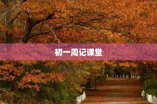 初一周记课堂