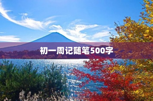 初一周记随笔500字