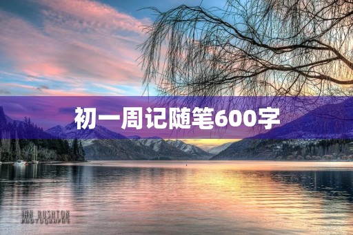 初一周记随笔600字