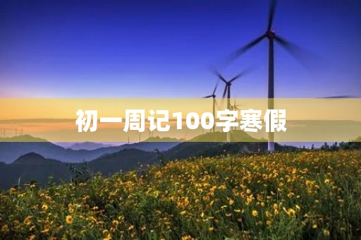 初一周记100字寒假 初一周记100字寒假