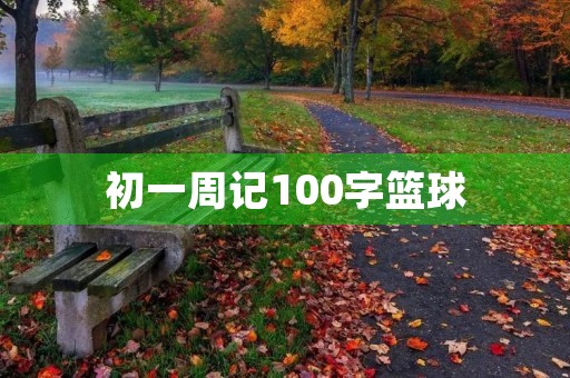初一周记100字篮球