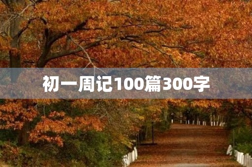 初一周记100篇300字 初一周记100篇300字