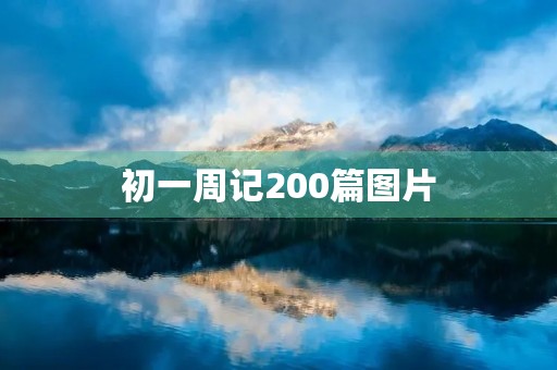 初一周记200篇图片