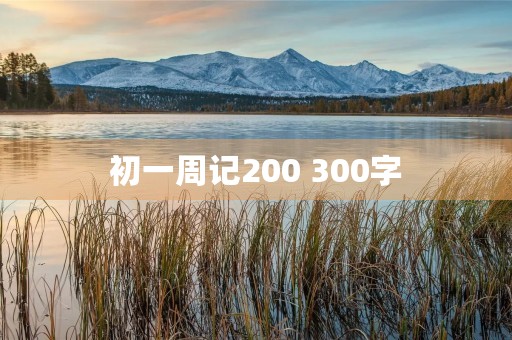 初一周记200 300字 初一周记200 300字