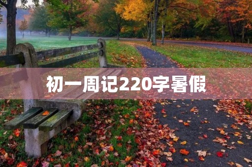 初一周记220字暑假
