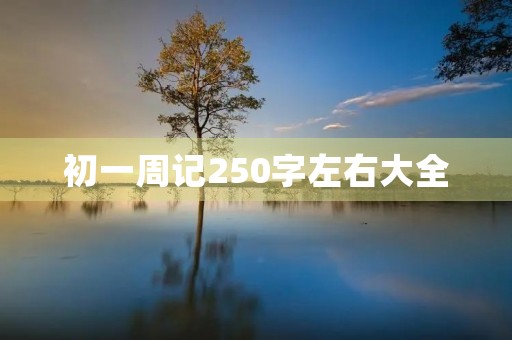 初一周记250字左右大全 初一周记250字左右大全