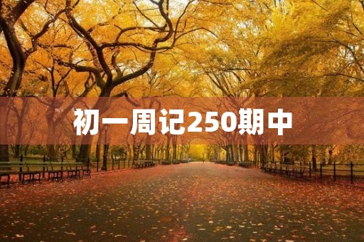 初一周记250期中