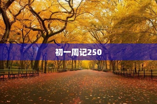 初一周记250 初一周记250