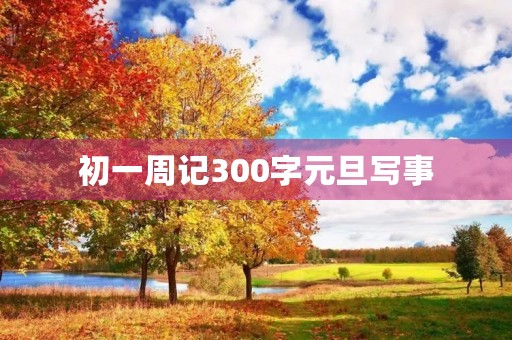 初一周记300字元旦写事