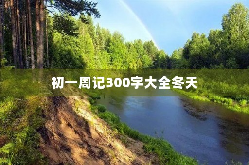 初一周记300字大全冬天 初一周记300字大全冬天