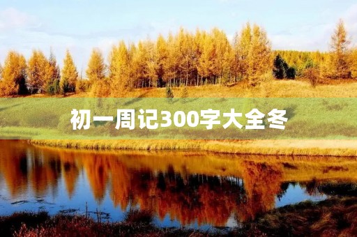 初一周记300字大全冬 初一周记300字大全冬
