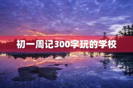 初一周记300字玩的学校