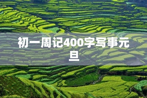 初一周记400字写事元旦