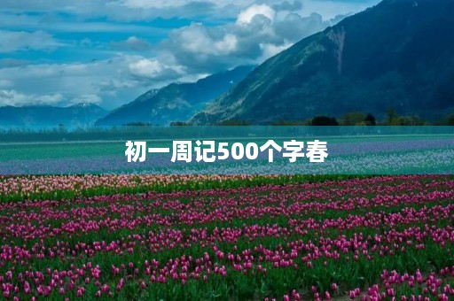 初一周记500个字春 初一周记500个字春