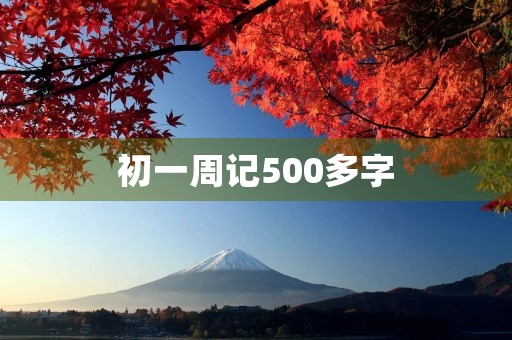 初一周记500多字