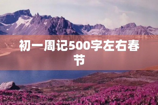 初一周记500字左右春节