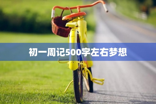 初一周记500字左右梦想