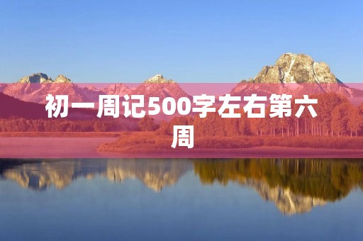 初一周记500字左右第六周
