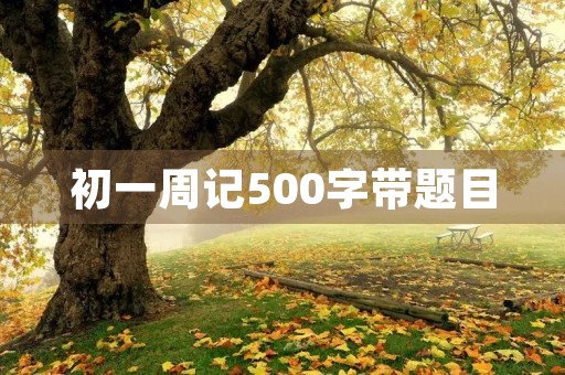 初一周记500字带题目