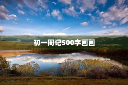 初一周记500字画画