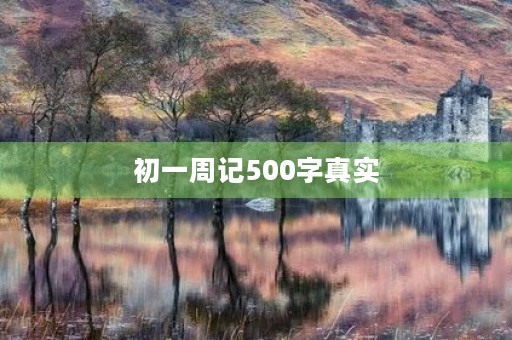 初一周记500字真实