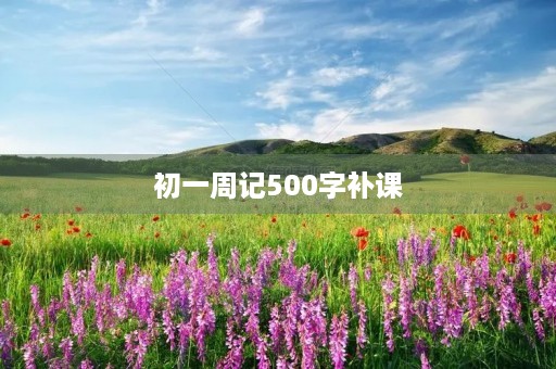 初一周记500字补课 初一周记500字补课