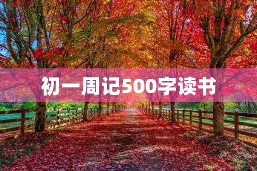初一周记500字读书