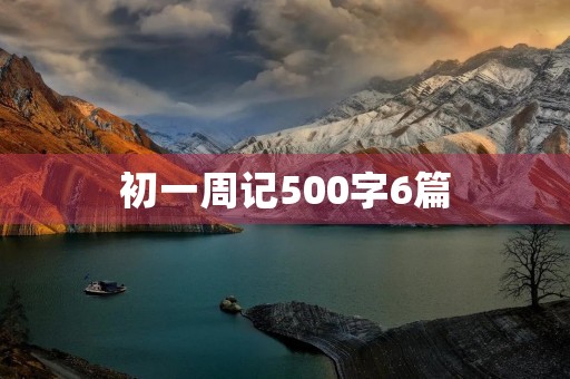 初一周记500字6篇