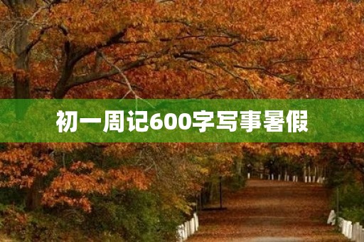 初一周记600字写事暑假 初一周记600字写事暑假