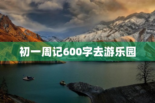 初一周记600字去游乐园