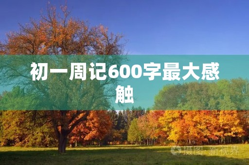 初一周记600字最大感触 初一周记600字最大感触