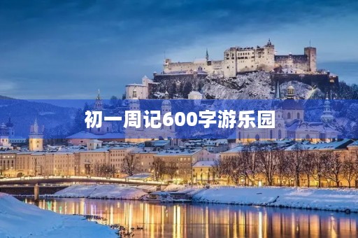 初一周记600字游乐园 初一周记600字游乐园