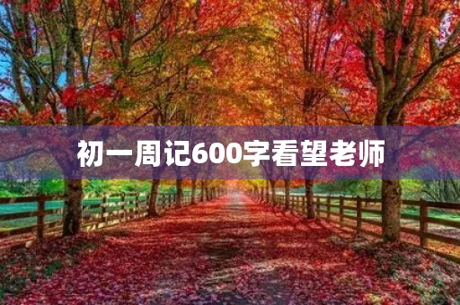 初一周记600字看望老师 初一周记600字看望老师