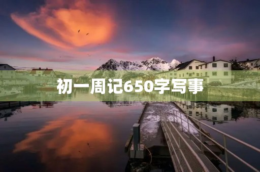 初一周记650字写事