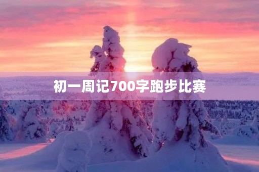初一周记700字跑步比赛 初一周记700字跑步比赛