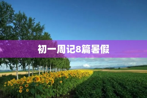 初一周记8篇暑假