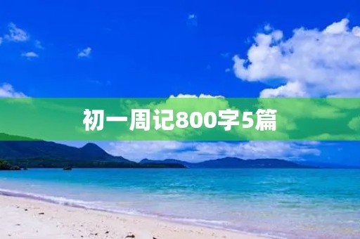 初一周记800字5篇