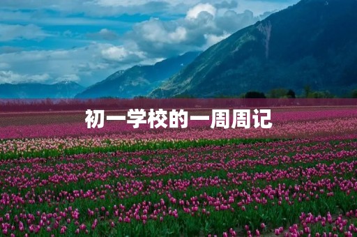 初一学校的一周周记 初一学校的一周周记