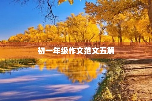 初一年级作文范文五篇